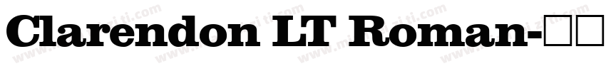 Clarendon LT Roman字体转换